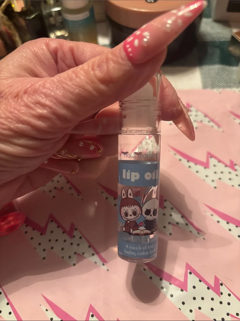 Pink Character Toy/Lippie Pack - Cute Animal Figures with lippies and keychains.